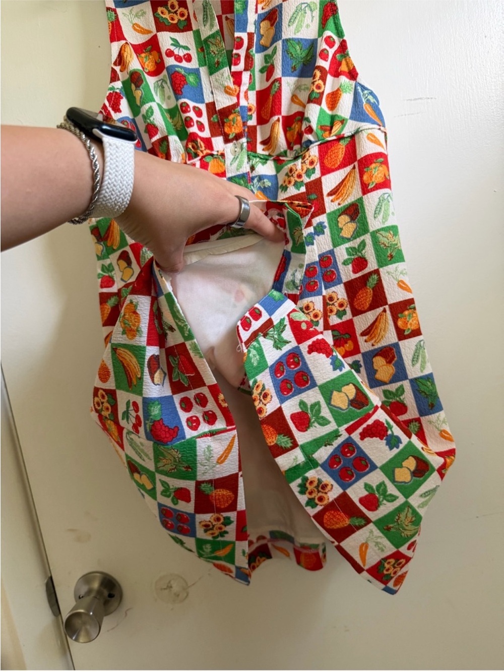 Urban Outfitters Fruit & Veggie Print Mini Dress - Picture 4 of 4